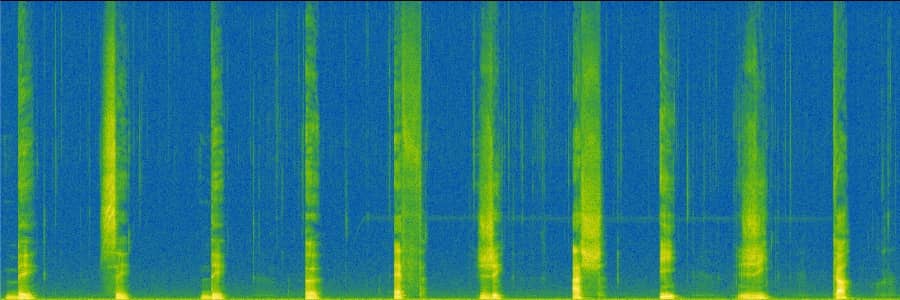 spectrogram of a voice recording